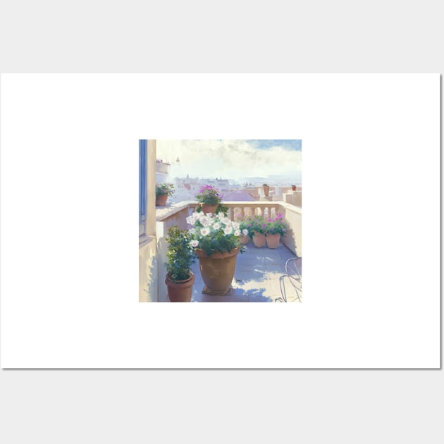 Sunny terrace in Barcelona II Wall Art by hamptonstyle